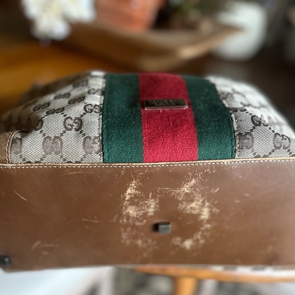 Vintage Gucci, Sherry line handbag/canvas tote. - Picture 16 of 16